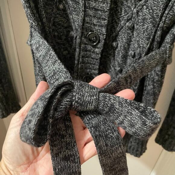 VTG Y2K IZOD Womens Cardigan Sweater XL Cable Knit Cottagecore Boho - Picture 11 of 12